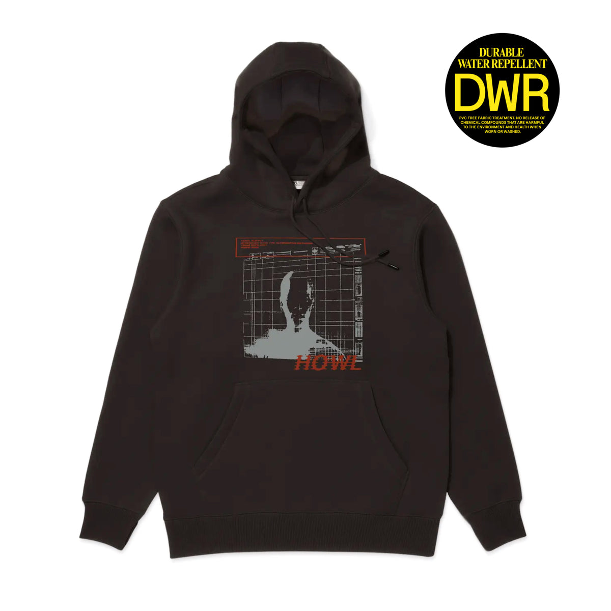 HOWL DWR HOODIE BLACK Lサイズ ハウル 撥水パーカー Howl DWR Adult
