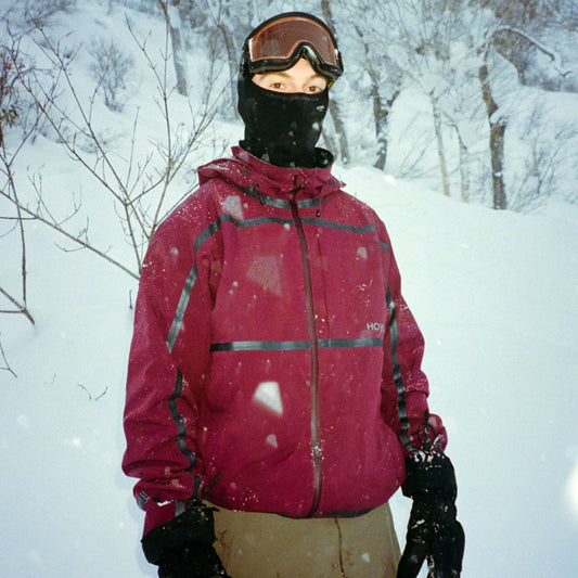 TAPED JACKET (BURGANDY)