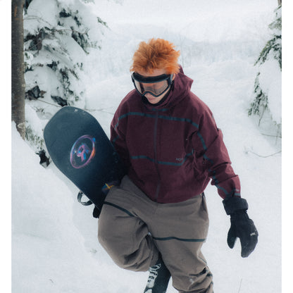 TAPED JACKET (BURGANDY)