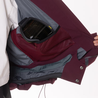 TAPED JACKET (BURGANDY)