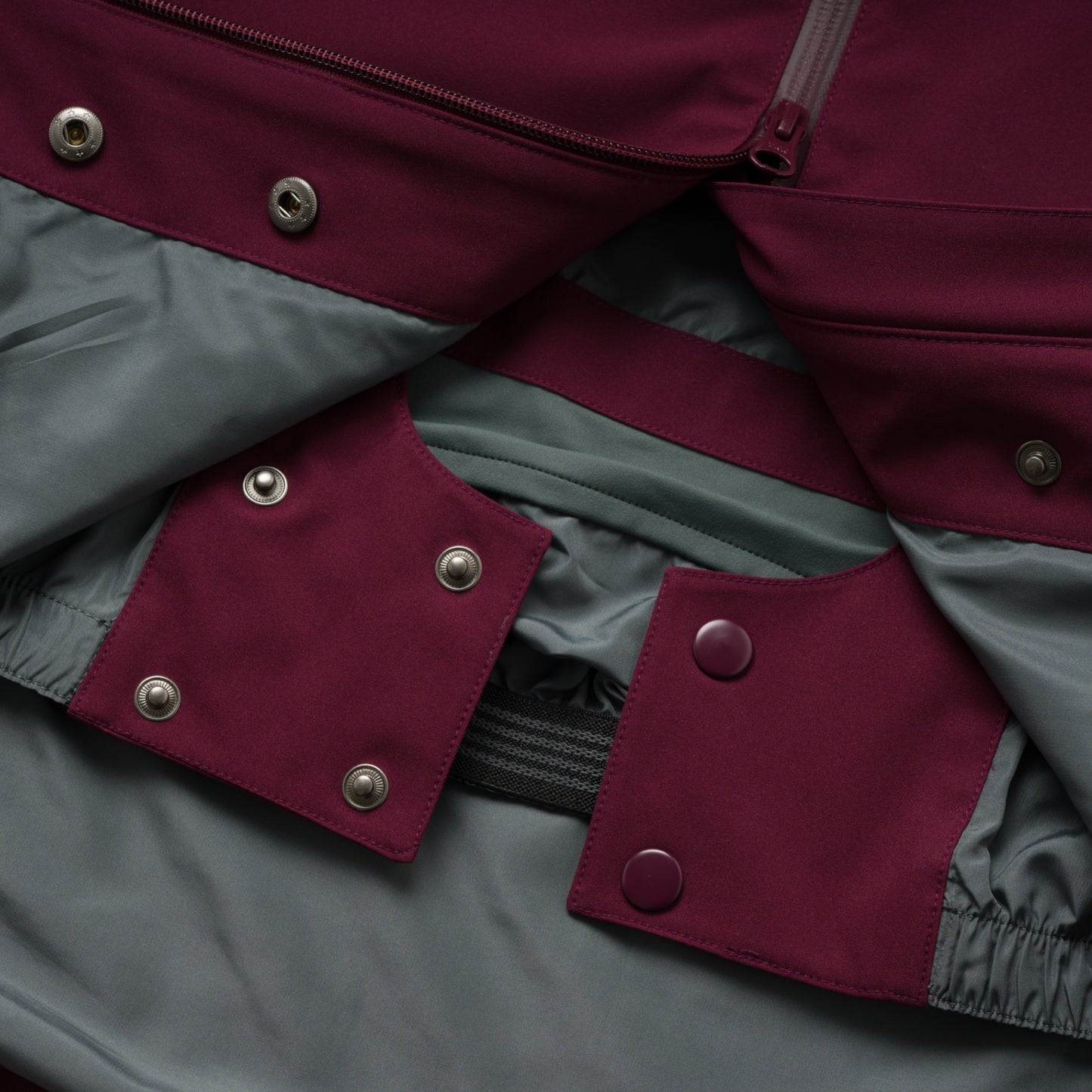 TAPED JACKET (BURGANDY)