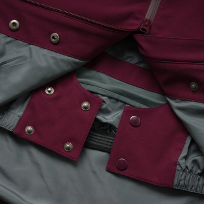 TAPED JACKET (BURGANDY)