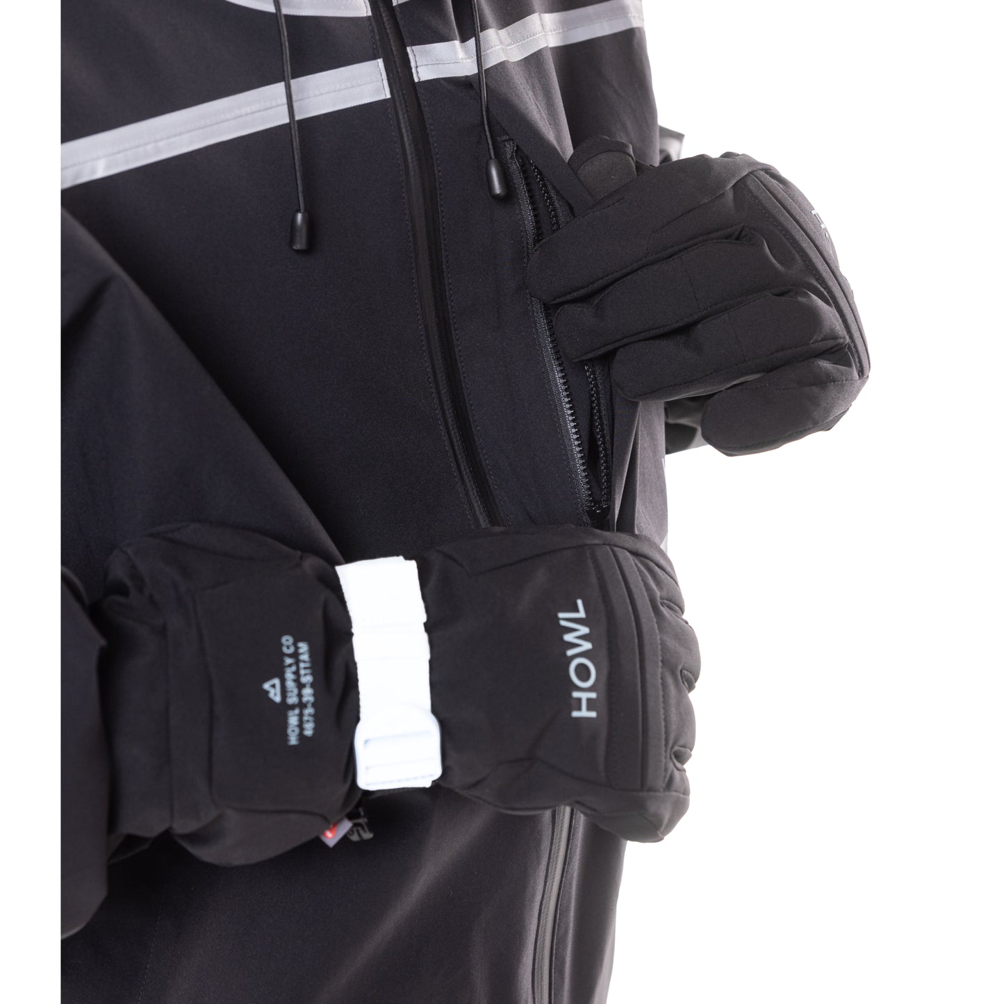 TAPED JACKET (BLACK)