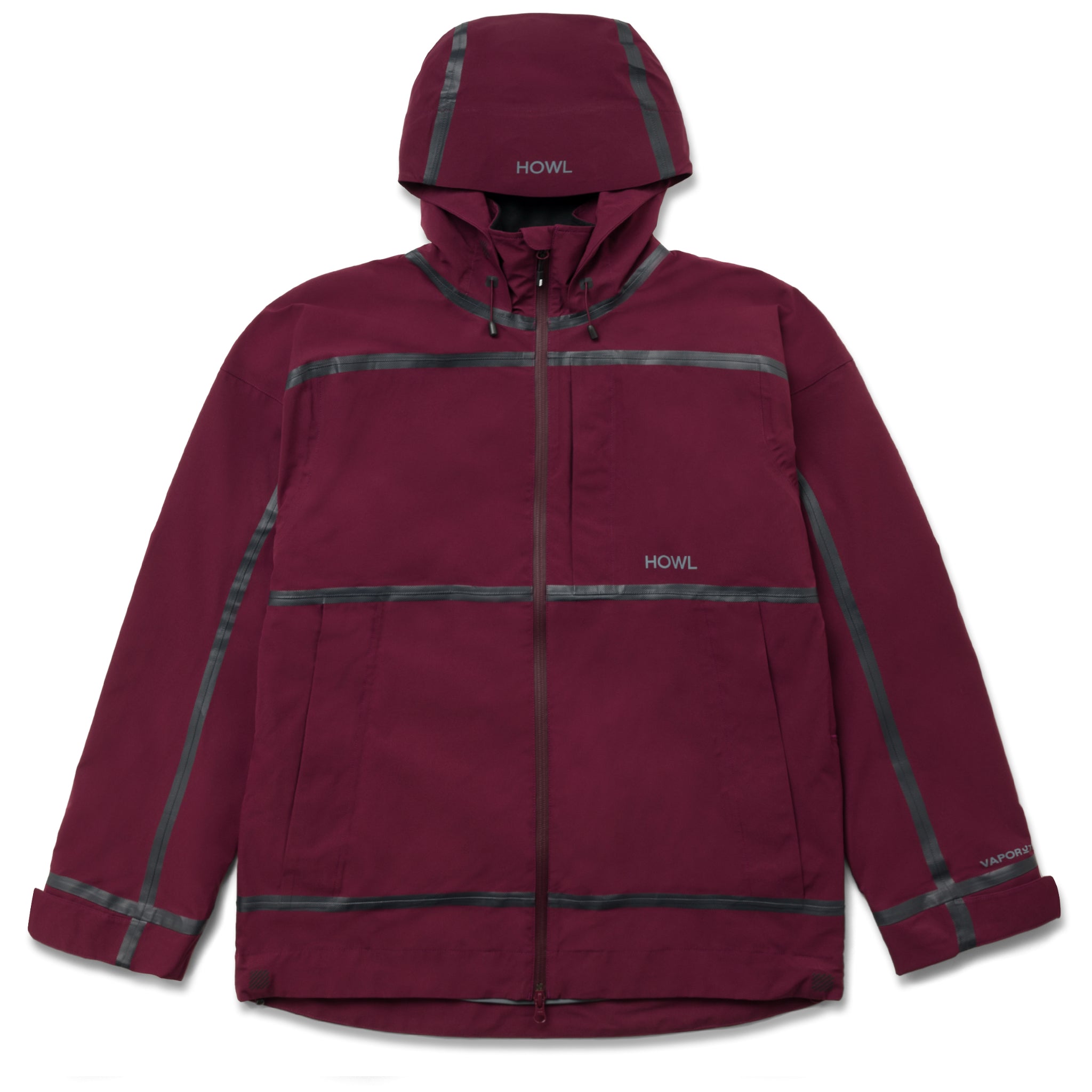 TAPED JACKET (BURGANDY) – HOWL SUPPLY