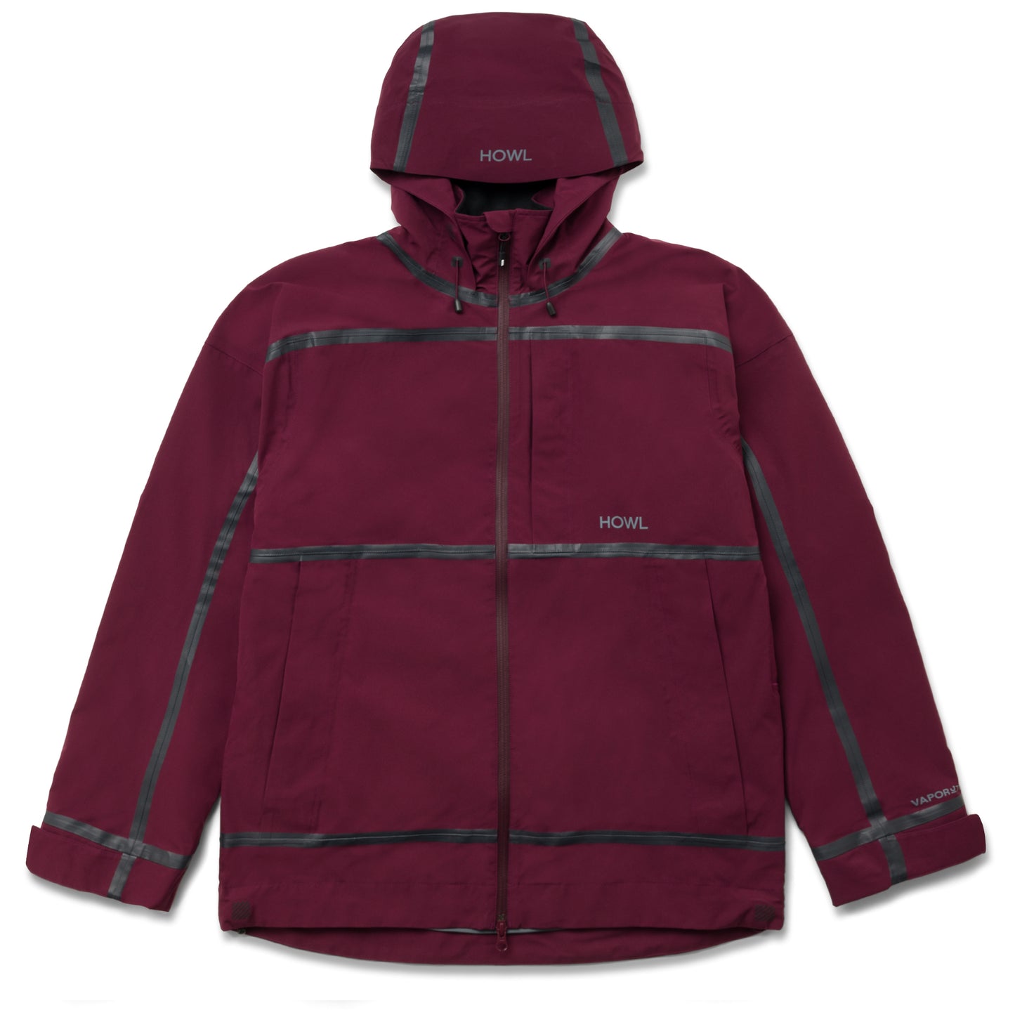 TAPED JACKET (BURGANDY)